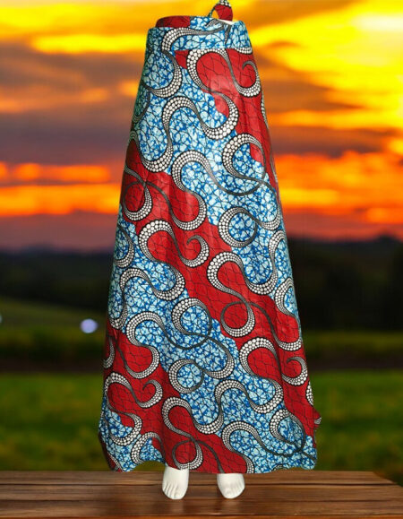 Vibrant African Print Maxi Skirt
