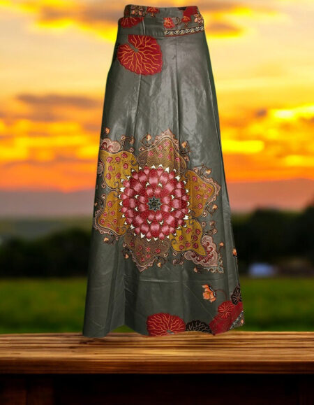 Vibrant African Print Maxi Skirt