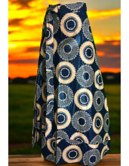 Vibrant African Print Maxi Skirt