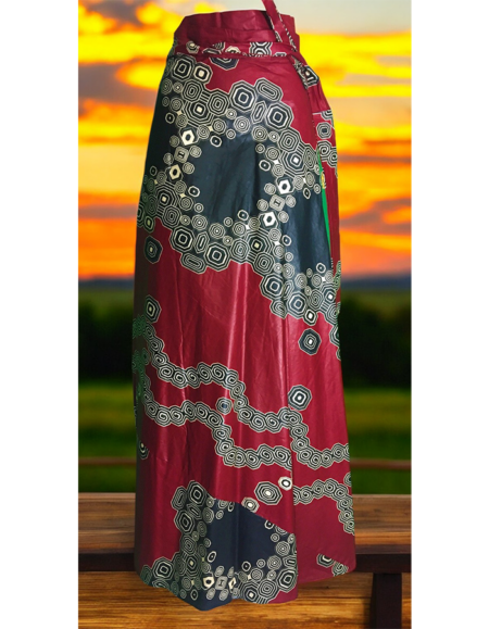 Vibrant African Print Maxi Skirt