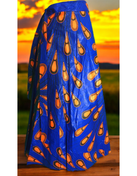 Vibrant African Print Maxi Skirt