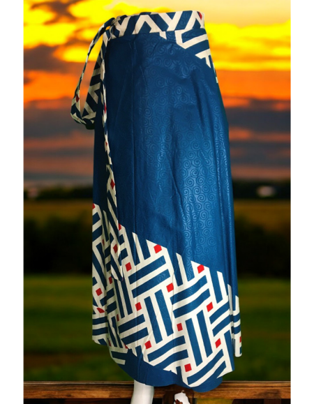 Vibrant African Print Maxi Skirt