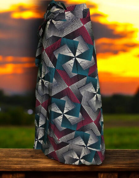 Vibrant African Print Maxi Skirt