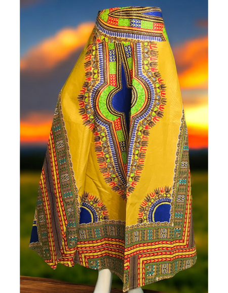 Vibrant African Print Maxi Skirt