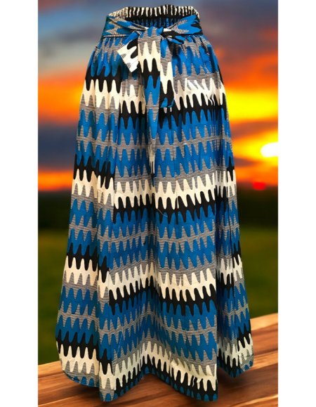 Vibrant African Print Maxi Skirt