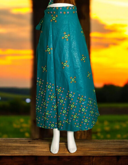 Vibrant African Print Maxi Skirt