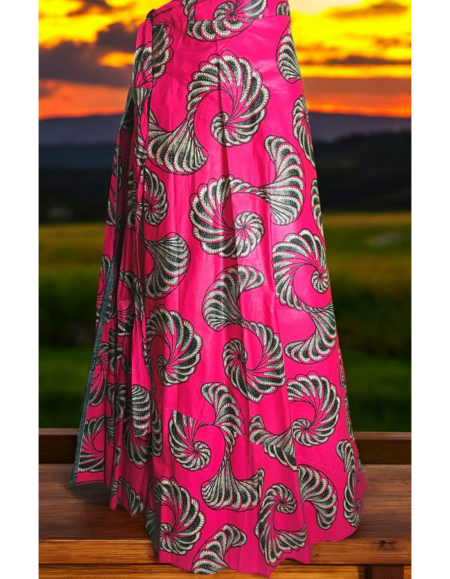 Vibrant African Print Maxi Skirt