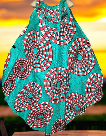 Ankara Sleeveless Dress