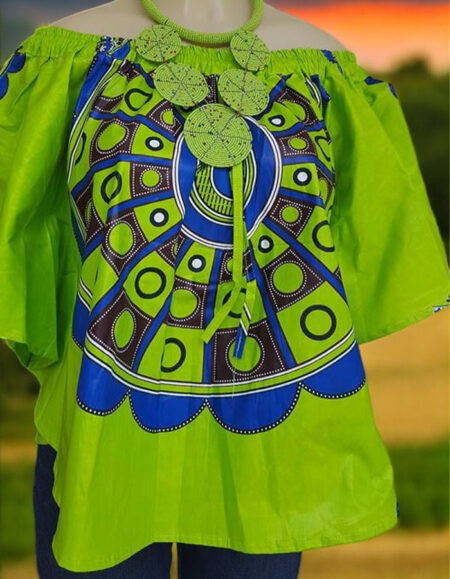 African Off-Shoulder Top