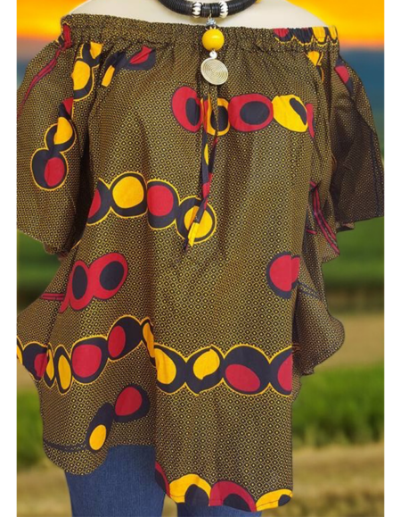 African Off-Shoulder Top