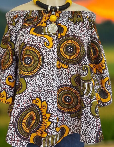 African Off-Shoulder Top