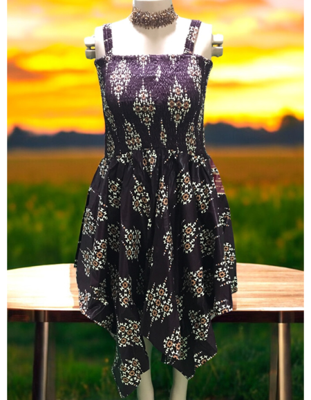 Off-Shoulder Ankara Kaftan Dress