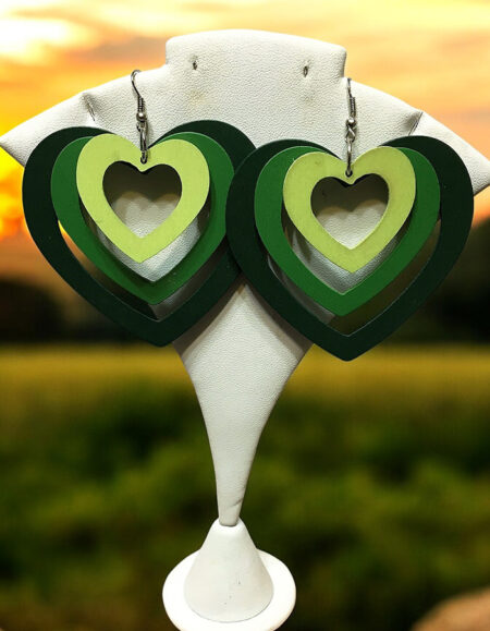 African Heart Earrings
