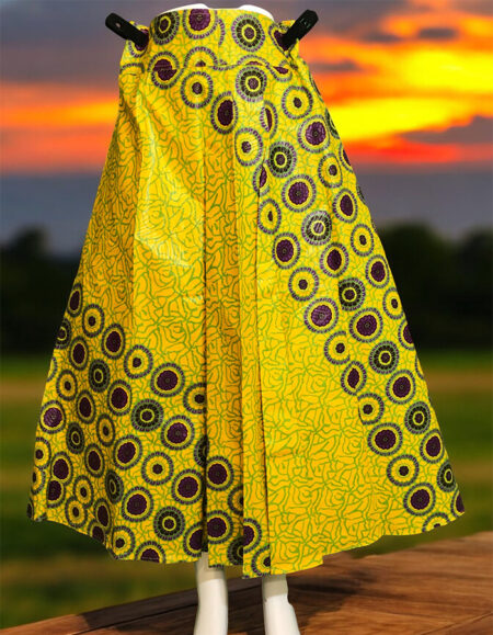 Vibrant African Print Maxi Skirt