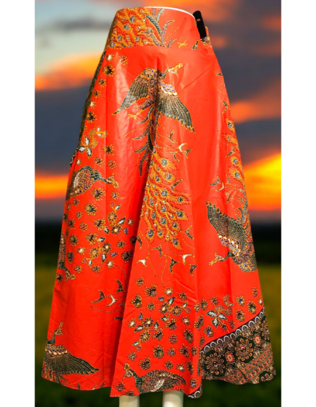 Vibrant African Print Maxi Skirt