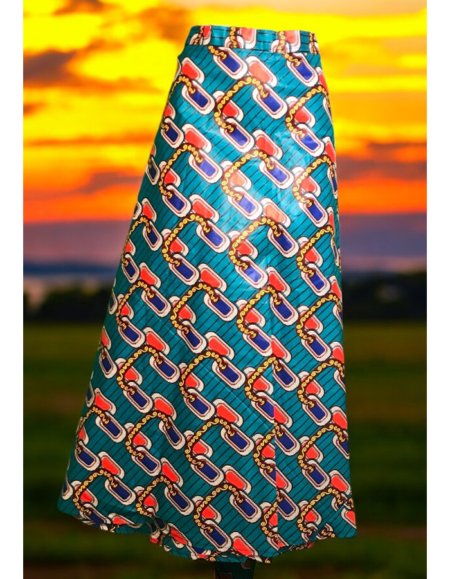 Vibrant African Print Maxi Dress