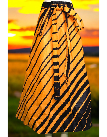 Vibrant African Print Maxi Skirt